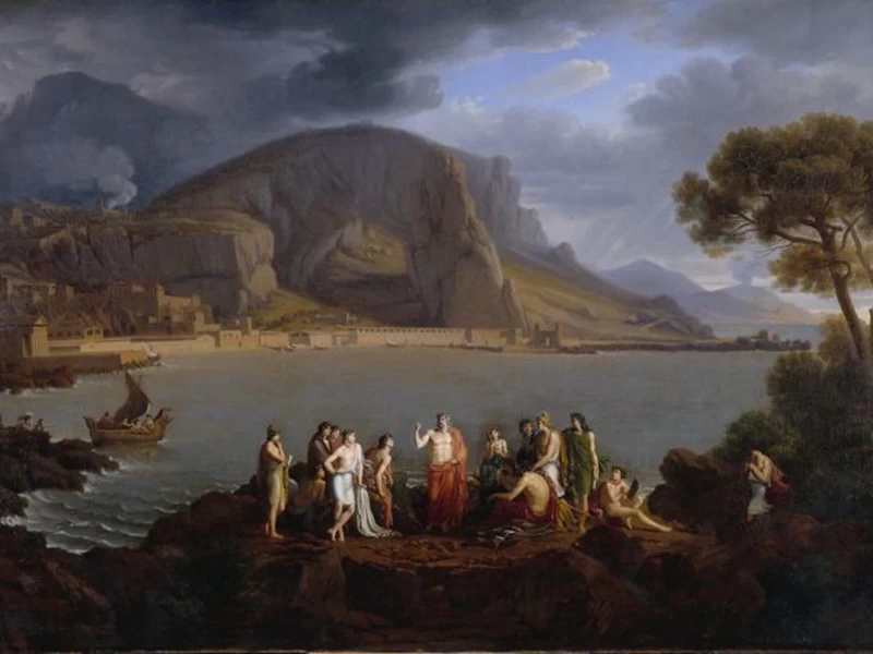 1778-Charles Joseph Auriol - Platone insegna ai suoi discepoli a Cap Sounion